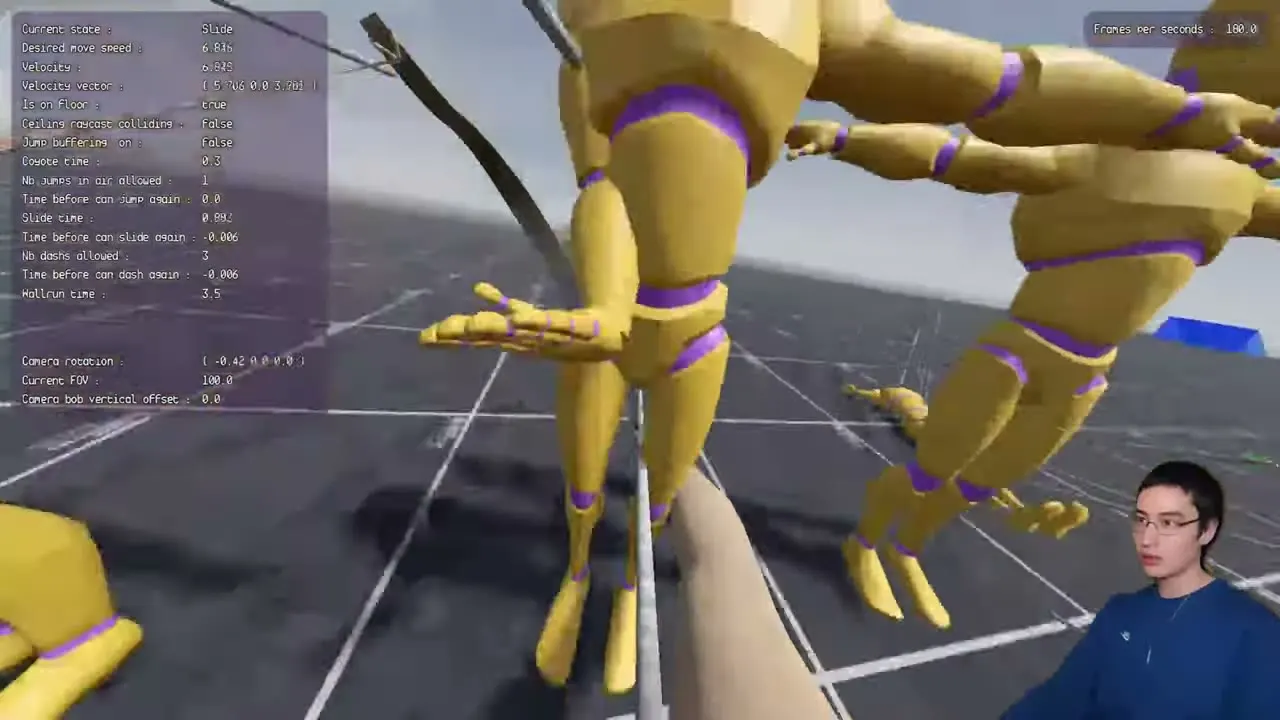 Close-up of ragdolled training dummies after a volley